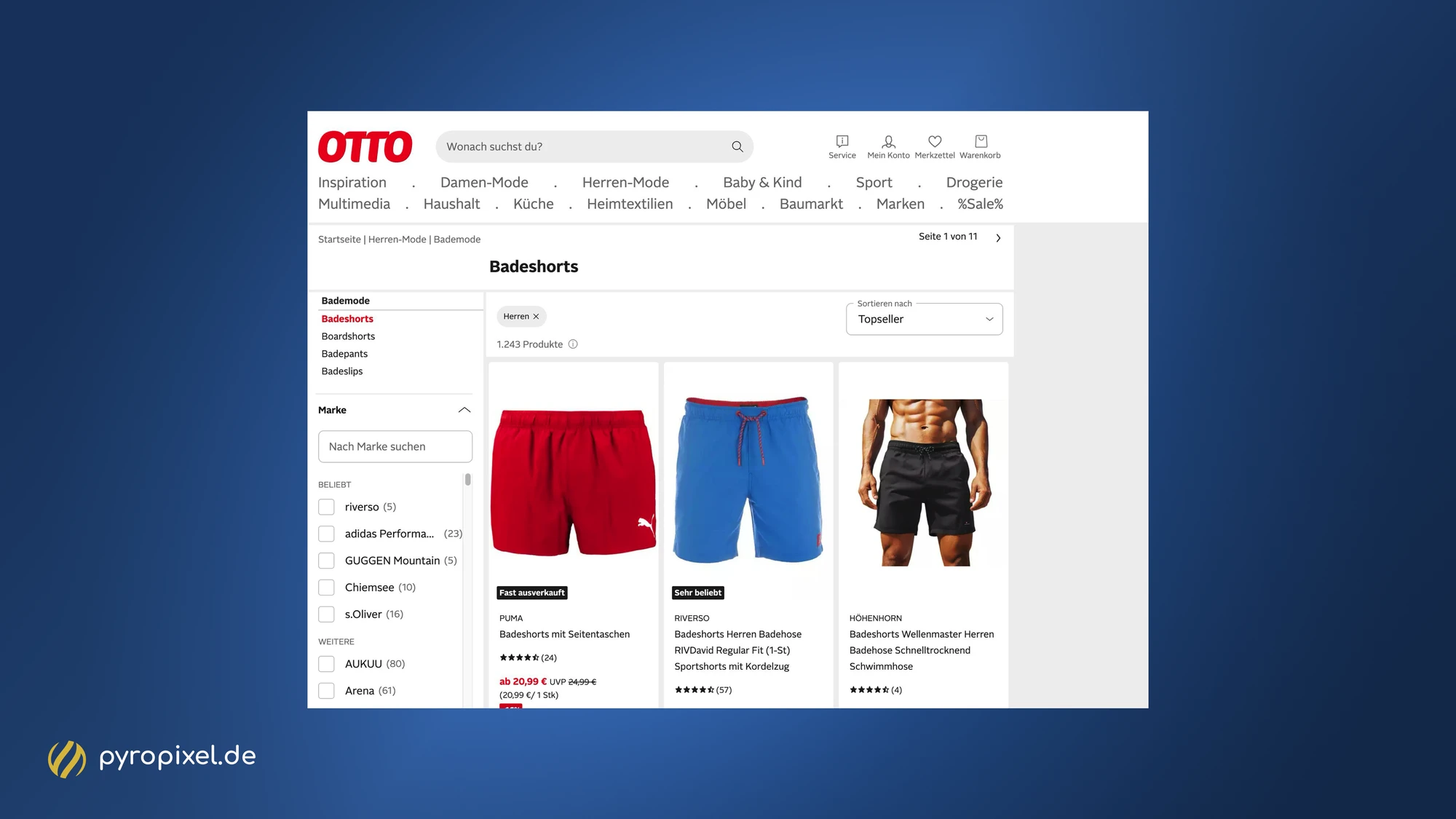 Herren Badeshorts ohne Filter auf otto.de