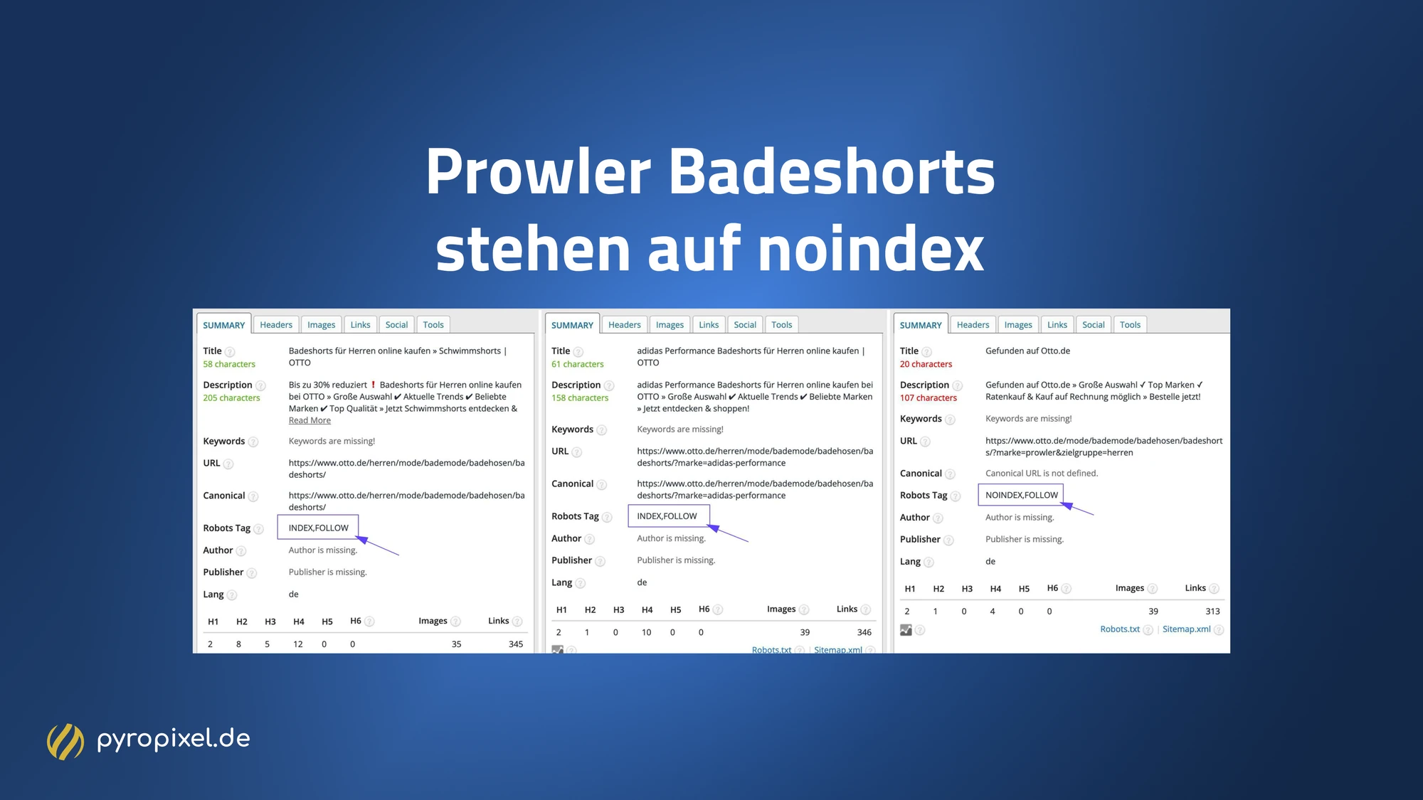 Prowler Badeshorts Marken-Kategorie steht auf noindex