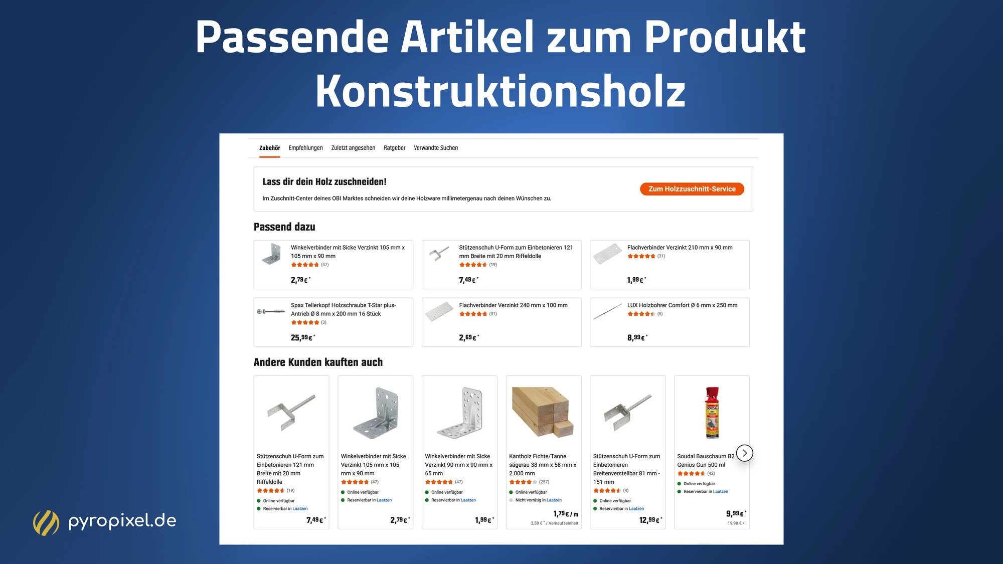 Passende Artikel zum ausgewählten Produkt Konstruktionsvollholz bei obi.de